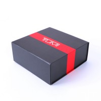 Luxury Custom Paper Rigid Magnetic Closure Cardboard Packaging Lid Flat Packed Foldable Rigid Box