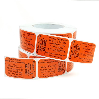 glossy wire machine sticker printing label custom round corner waterproof in roll